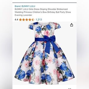 Bunny LuLu girls formal dress, 2-3 year olds (size 110)